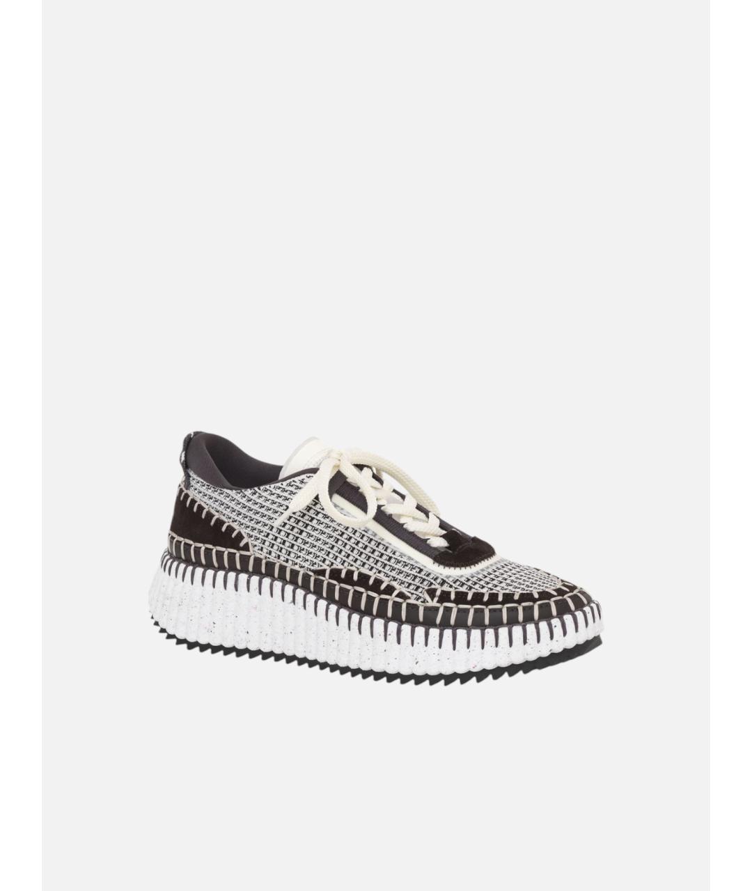 CHLOE Черные текстильные кроссовки, фото 2