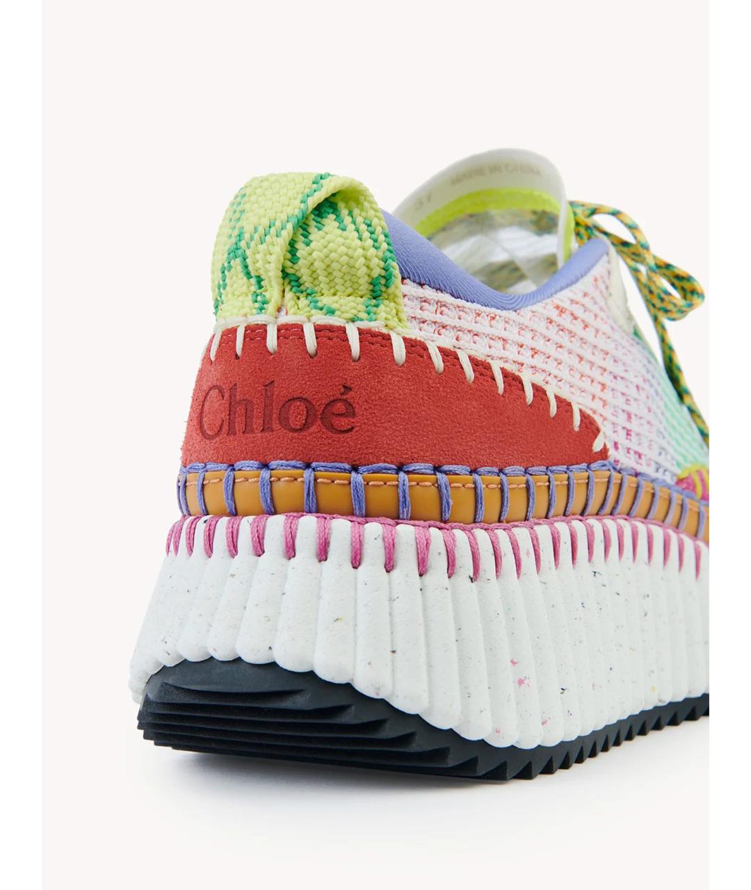 CHLOE Мульти текстильные кроссовки, фото 4