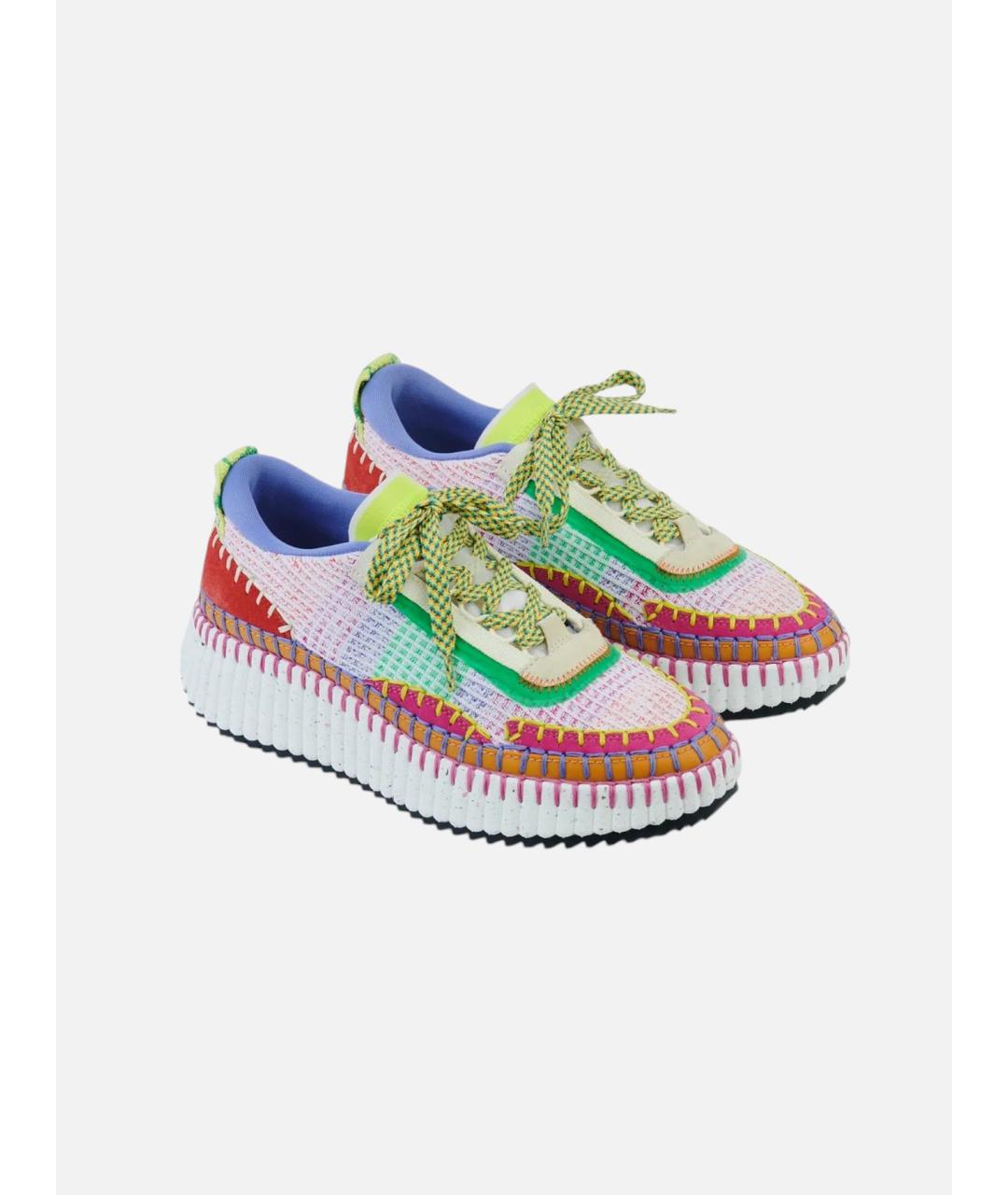CHLOE Мульти текстильные кроссовки, фото 2