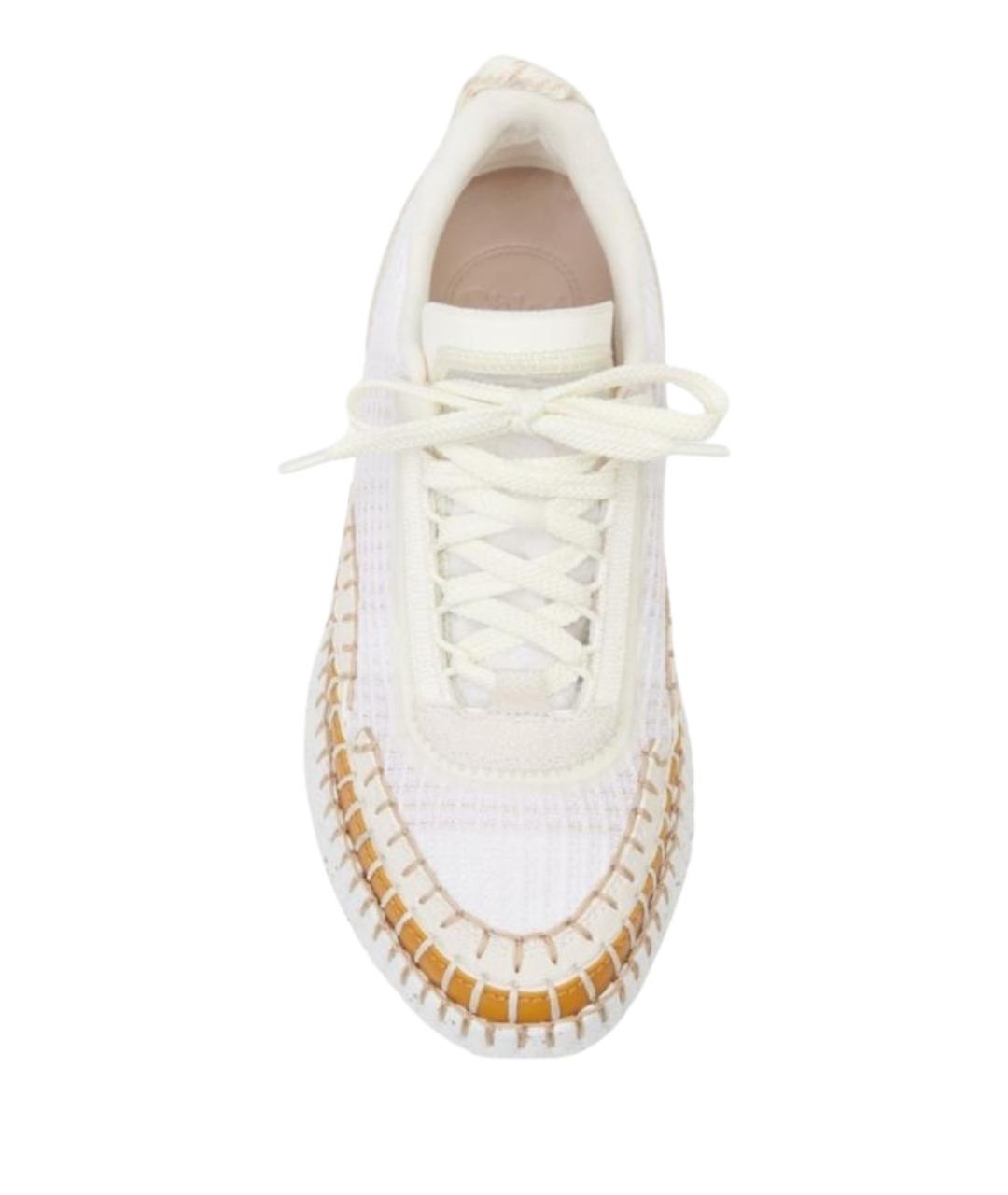 CHLOE Белые текстильные кроссовки, фото 3