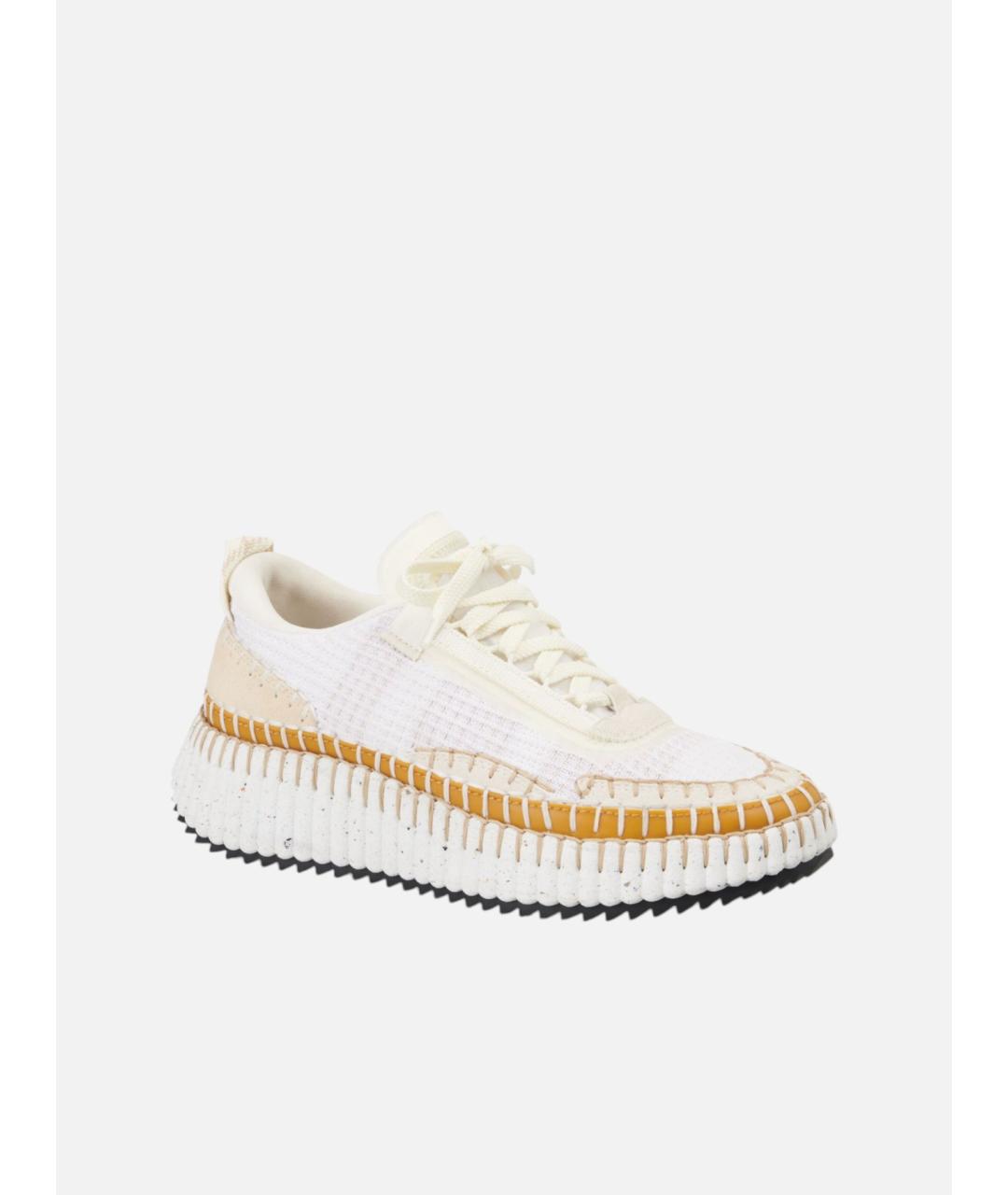 CHLOE Белые текстильные кроссовки, фото 2