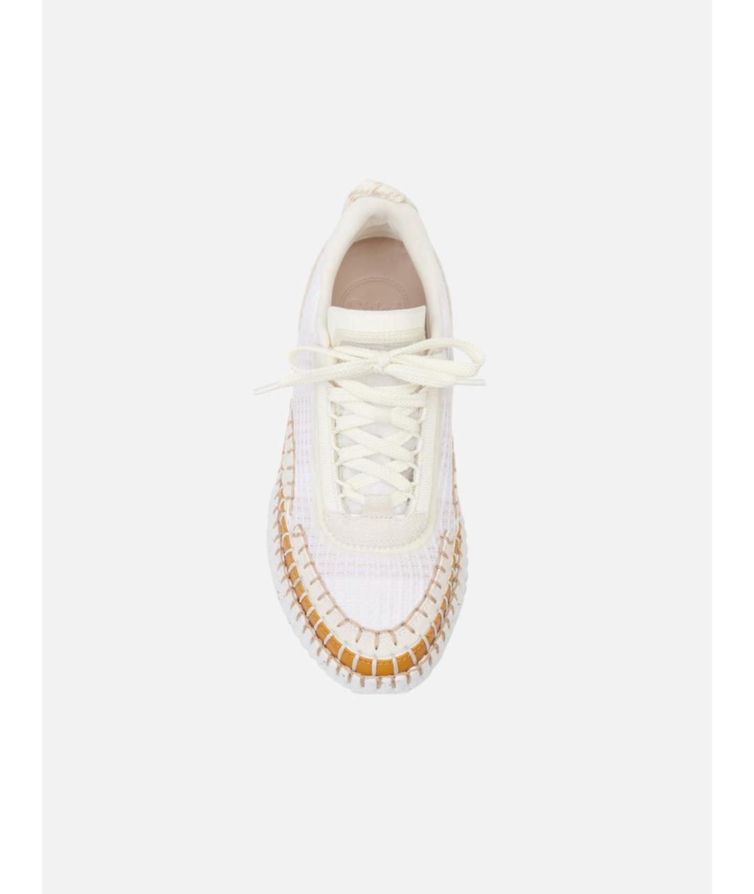 CHLOE Белые текстильные кроссовки, фото 3