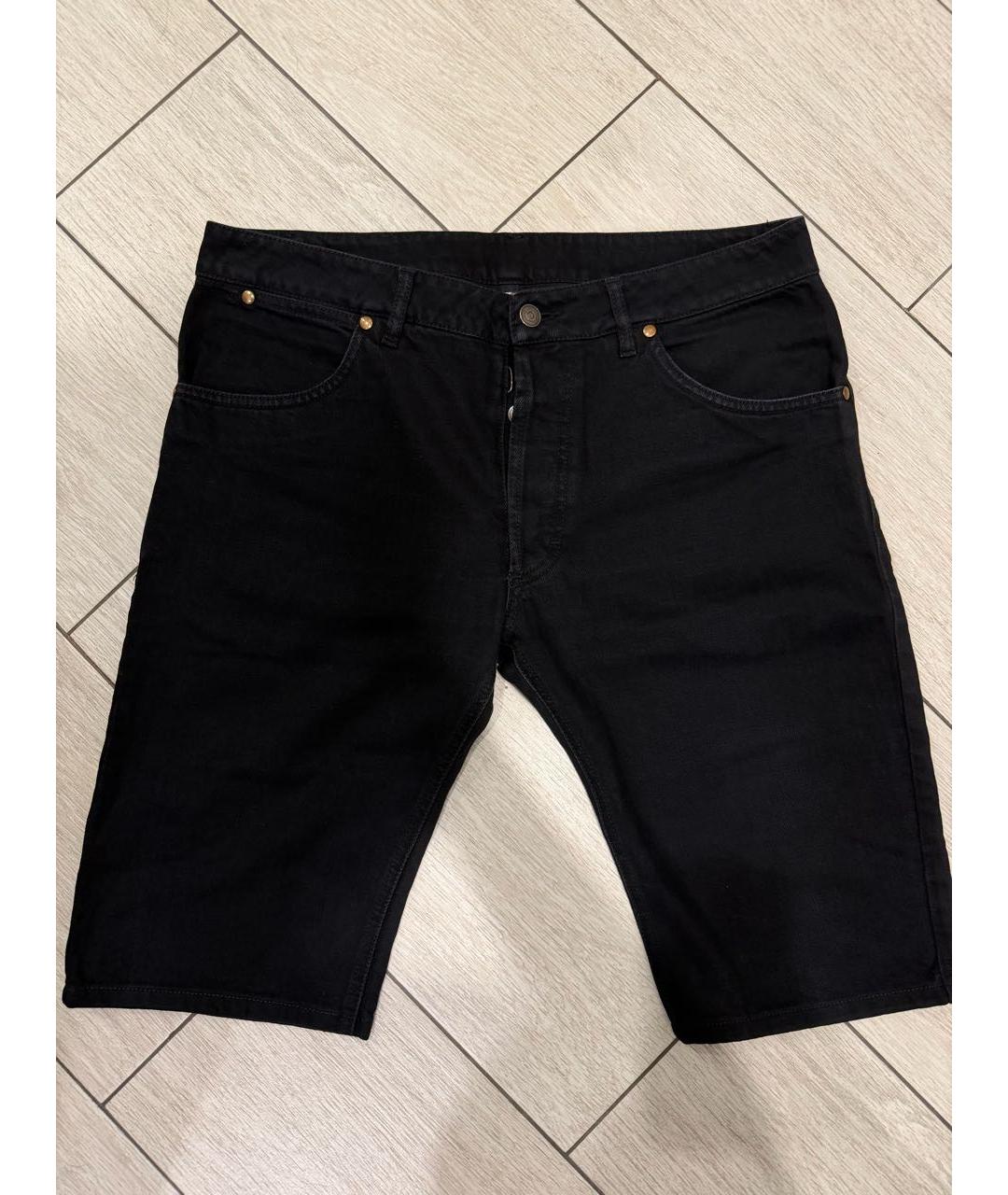 MAISON MARGIELA Черные хлопковые шорты, фото 7