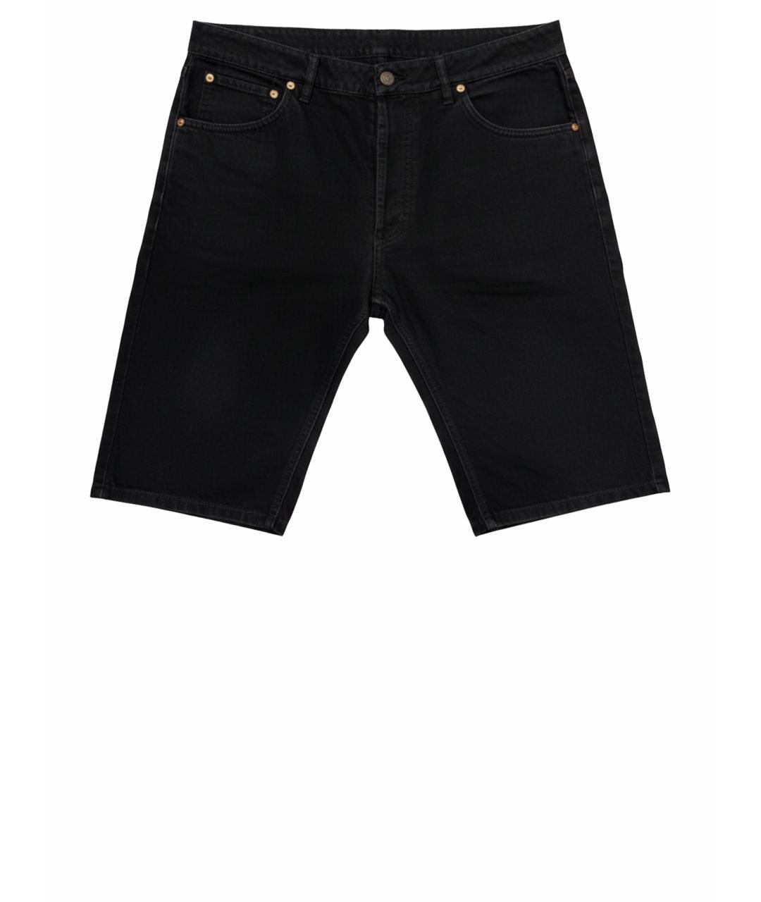 MAISON MARGIELA Черные хлопковые шорты, фото 1