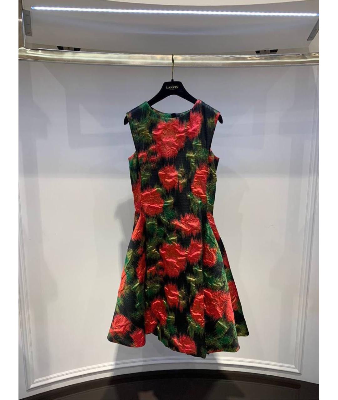 LANVIN Мульти повседневное платье, фото 3