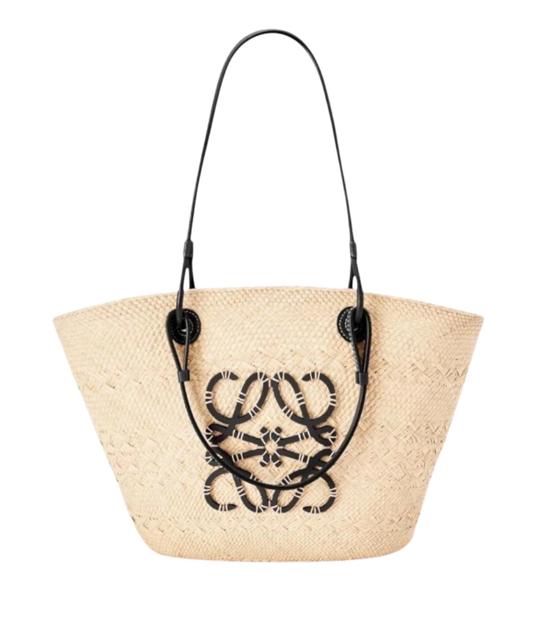 LOEWE Бежевая сумка тоут, фото 1