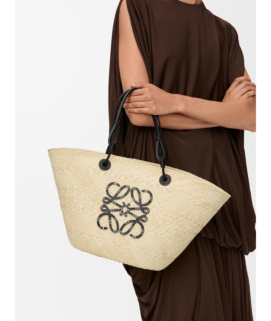 LOEWE Бежевая сумка тоут, фото 2