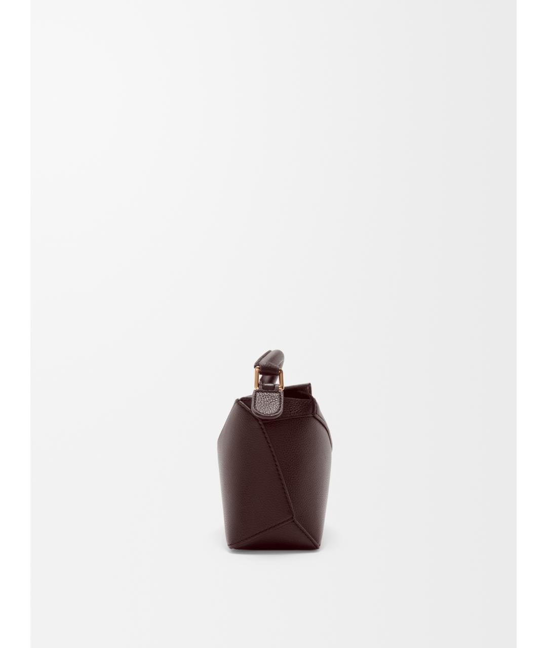 LOEWE Коричневая кожаная сумка через плечо, фото 4