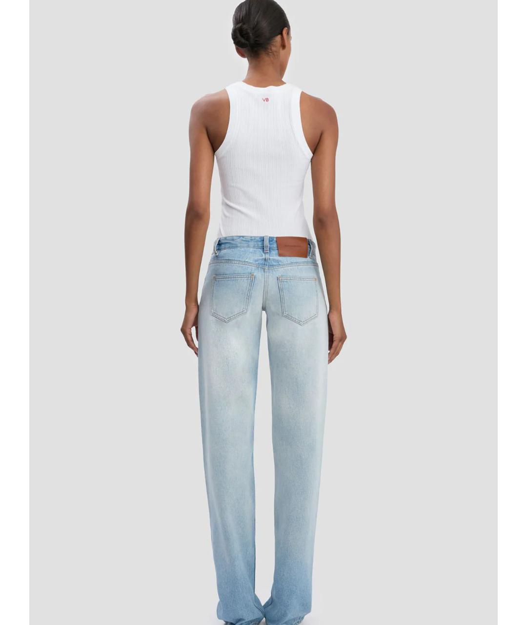 VICTORIA BECKHAM Белая хлопковая майка, фото 4