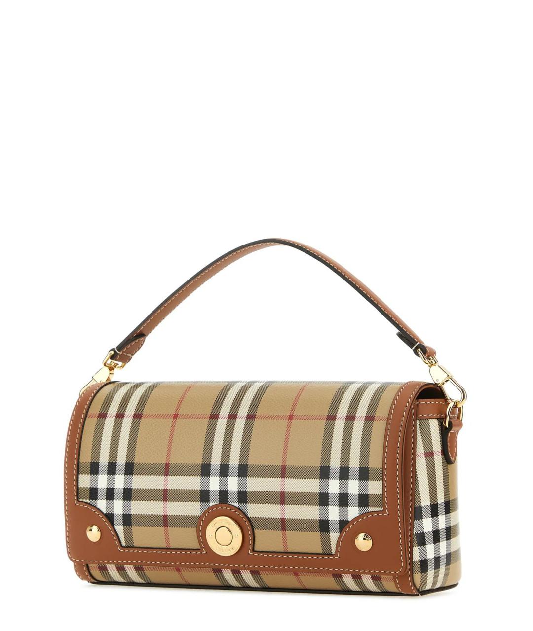 BURBERRY Бежевая сумка через плечо из искусственной кожи, фото 2