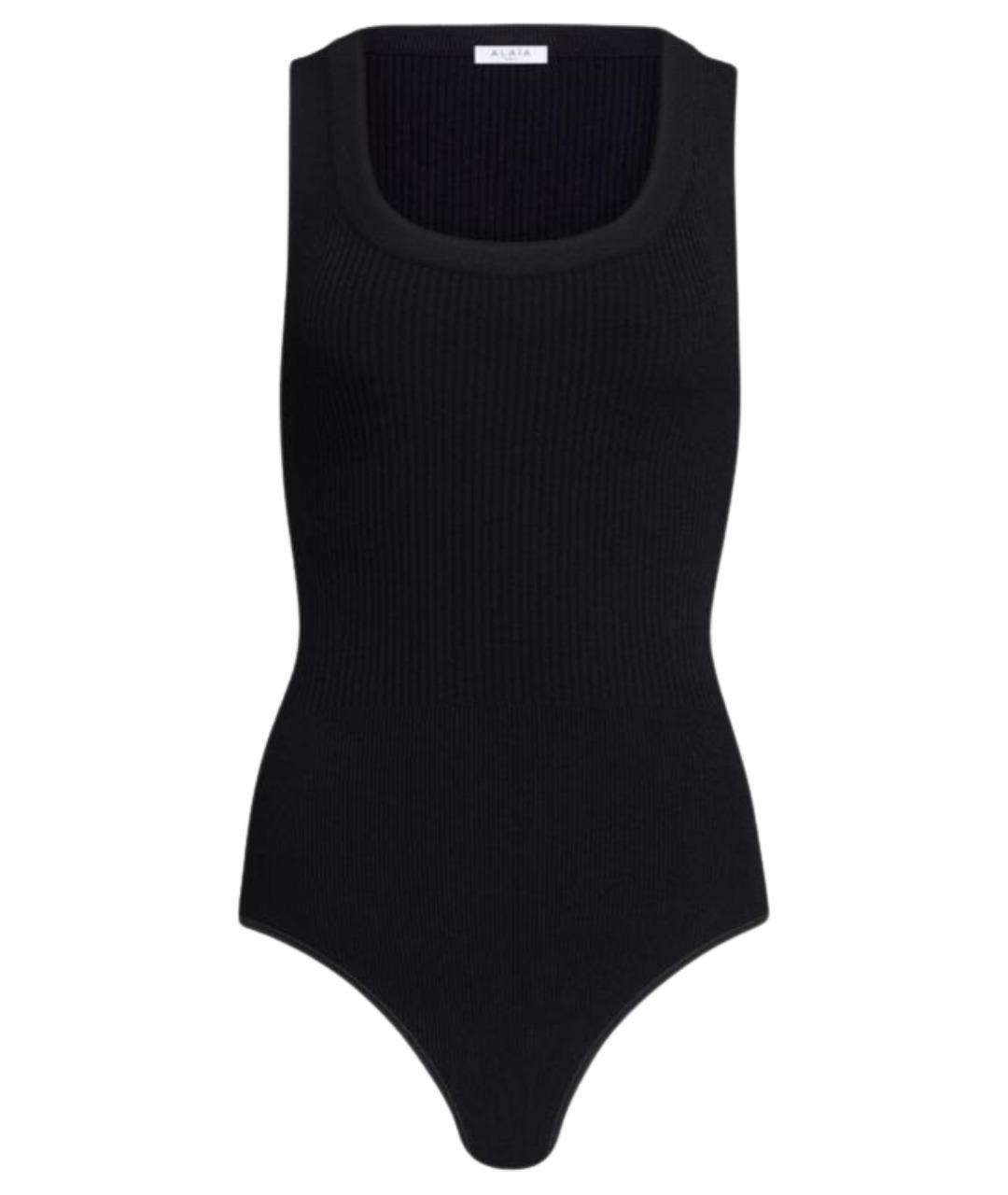 ALAIA Черная вискозная майка, фото 1