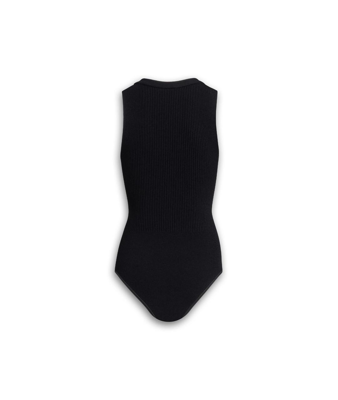 ALAIA Черная вискозная майка, фото 2