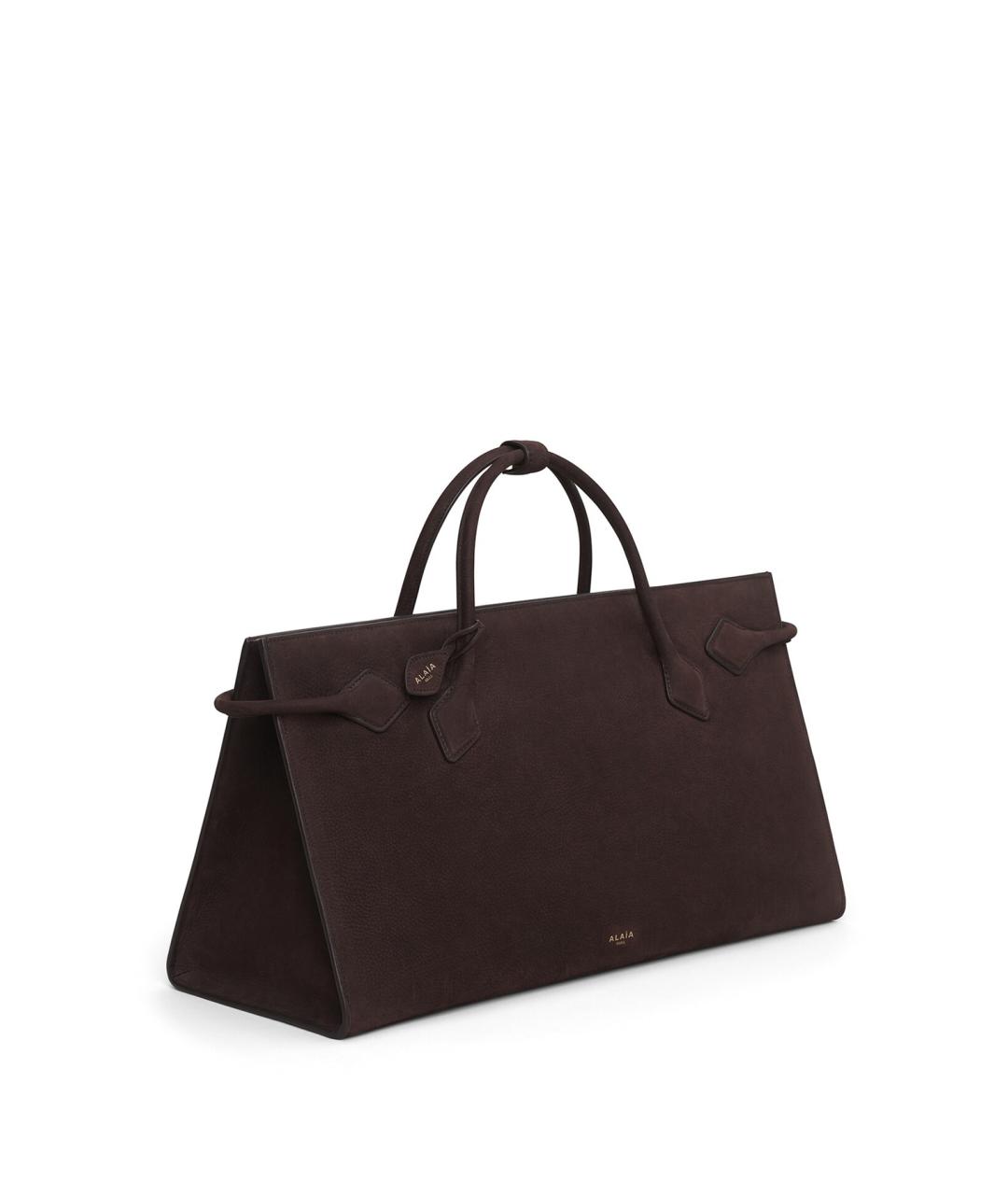 ALAIA Коричневая кожаная сумка тоут, фото 2