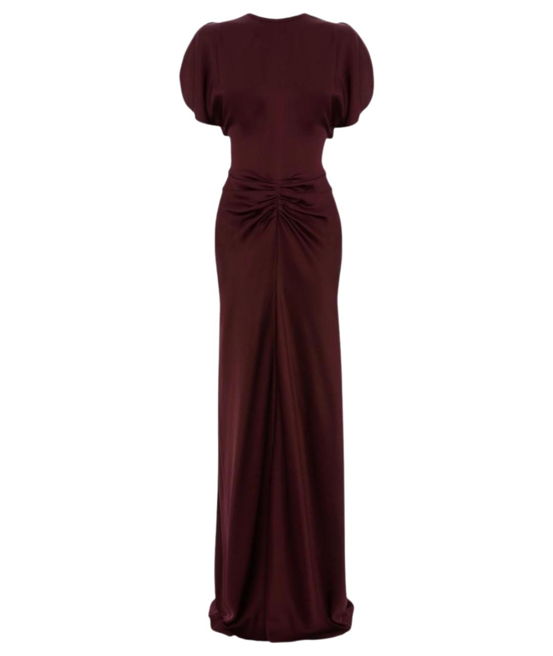 VICTORIA BECKHAM Бордовое повседневное платье, фото 1