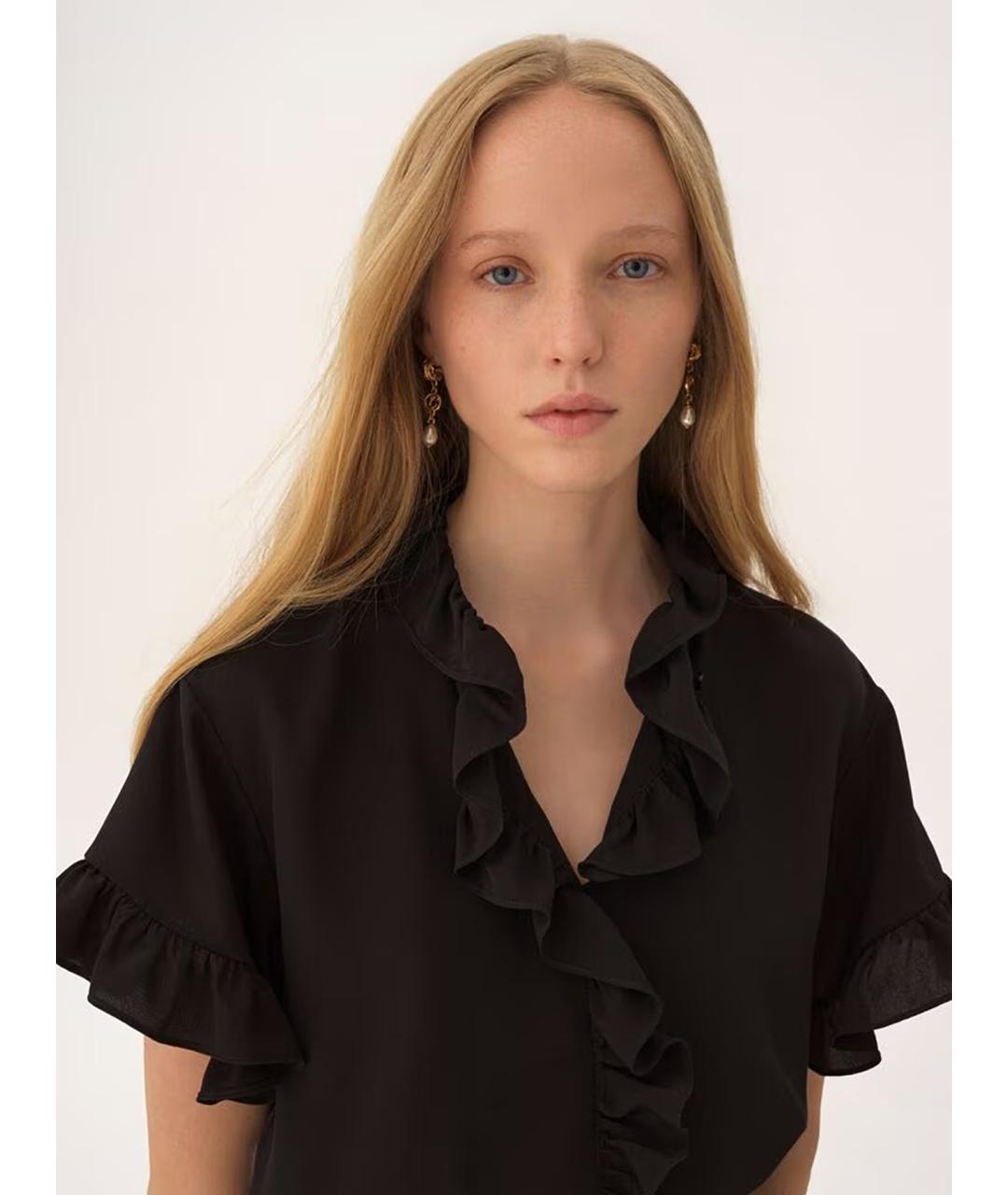 CHLOE Золотые металлические серьги, фото 3