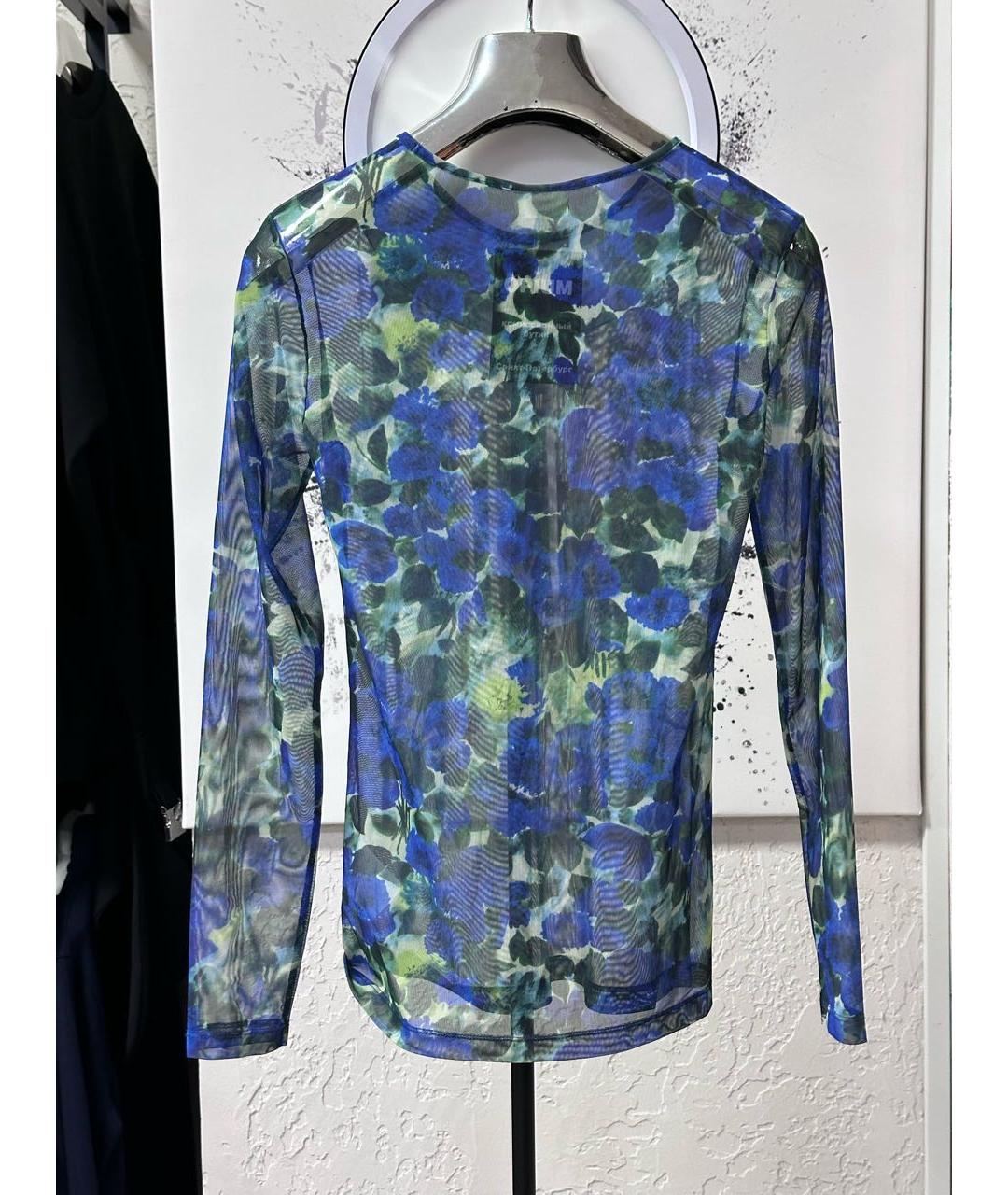 DRIES VAN NOTEN Бирюзовый полиэстеровый джемпер / свитер, фото 3