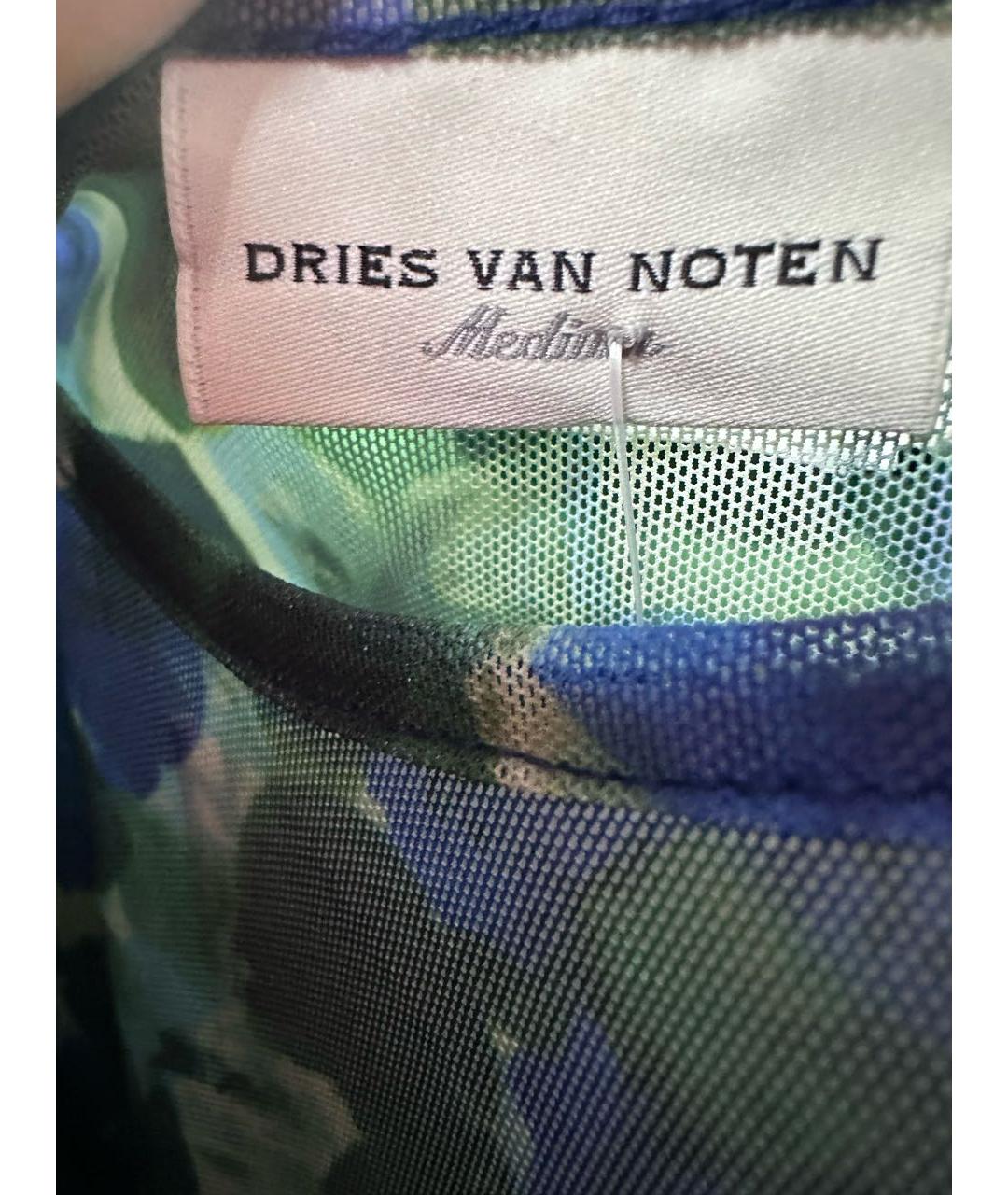 DRIES VAN NOTEN Бирюзовый полиэстеровый джемпер / свитер, фото 4