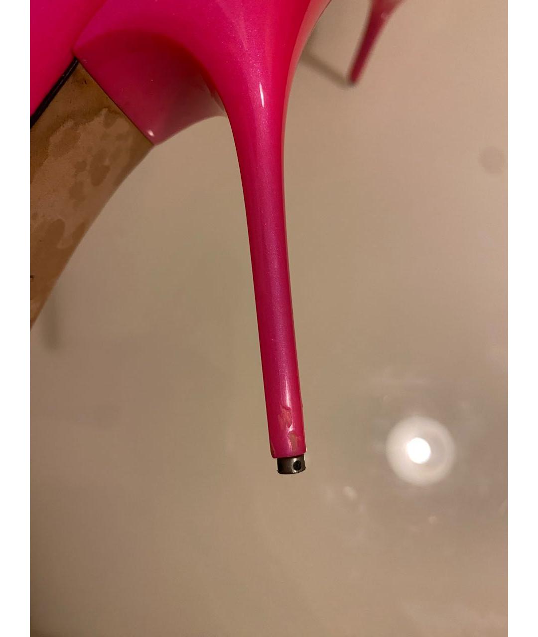 JIMMY CHOO Фуксия туфли из лакированной кожи, фото 6