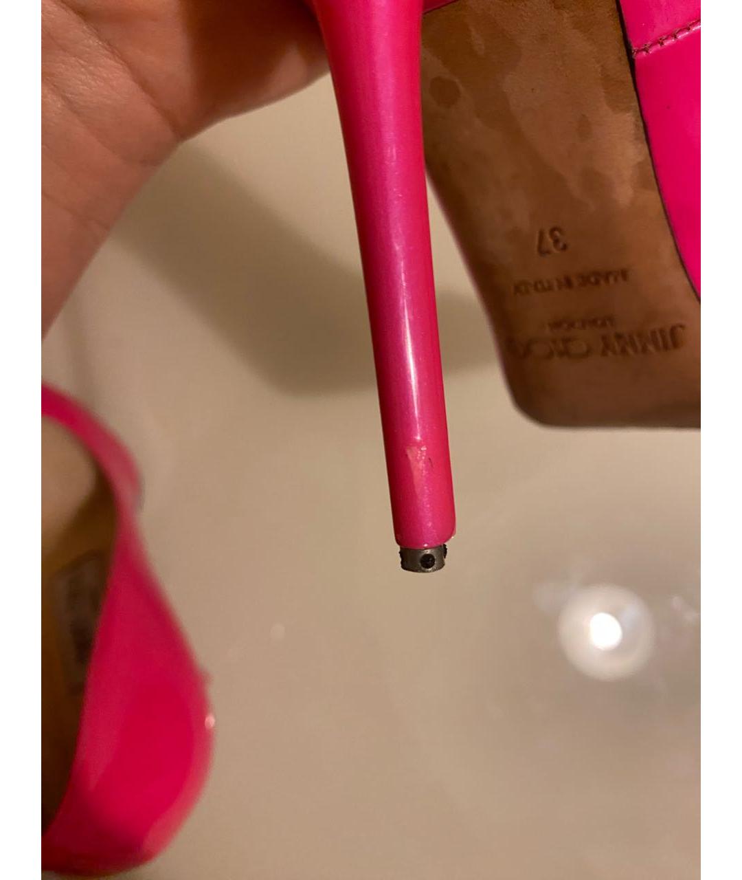 JIMMY CHOO Фуксия туфли из лакированной кожи, фото 7