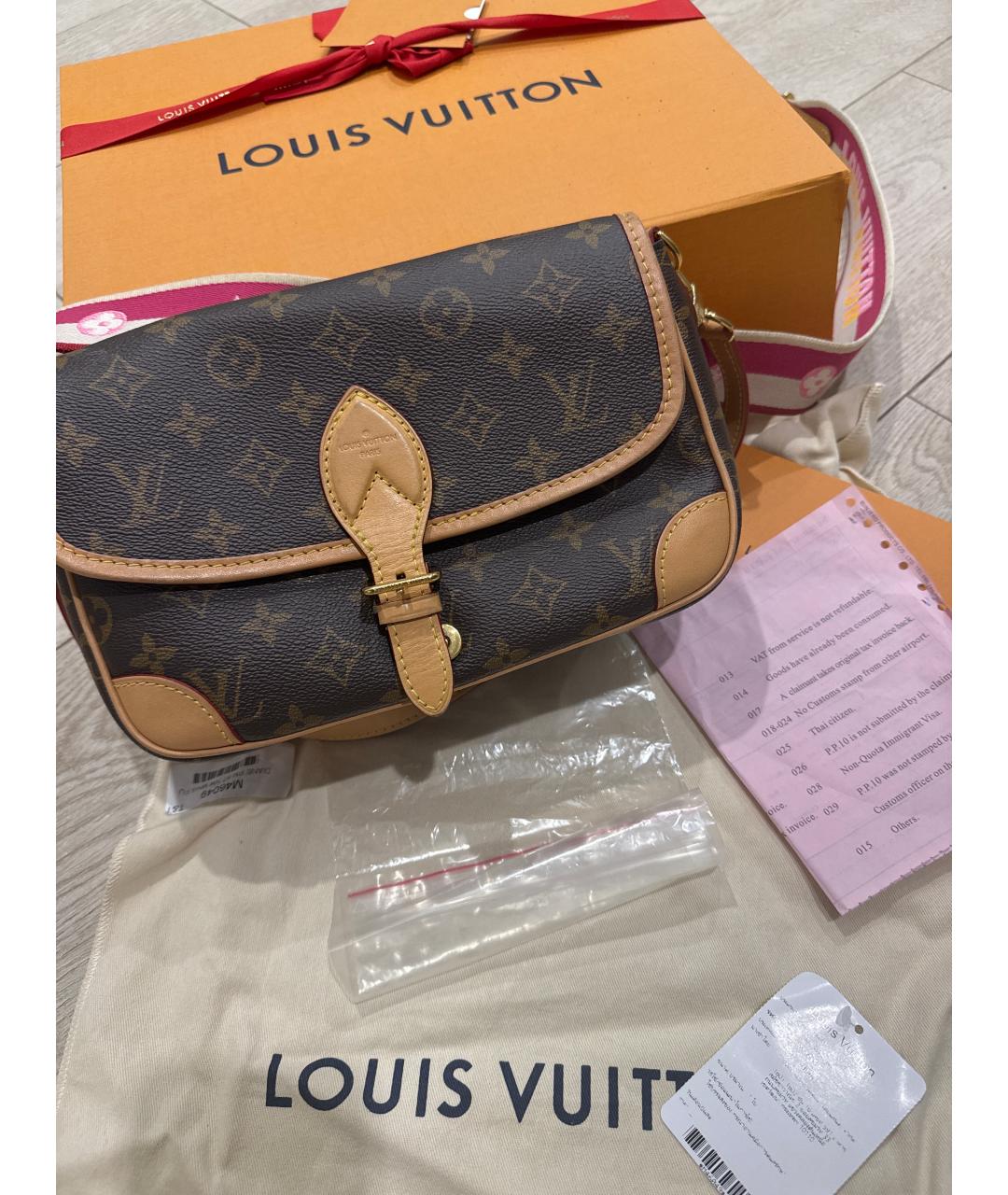 LOUIS VUITTON Коричневая сумка через плечо, фото 8