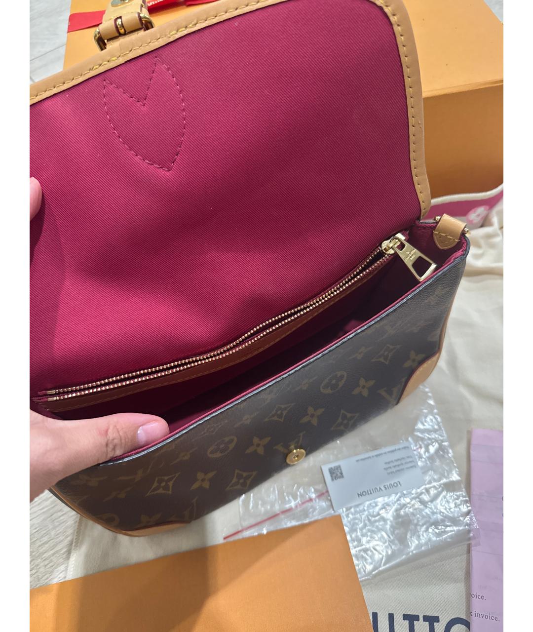 LOUIS VUITTON Коричневая сумка через плечо, фото 4