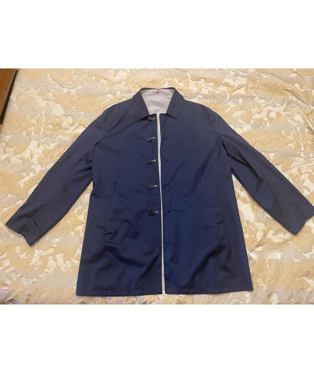 ISAIA Темно-синяя хлопковая куртка, фото 9