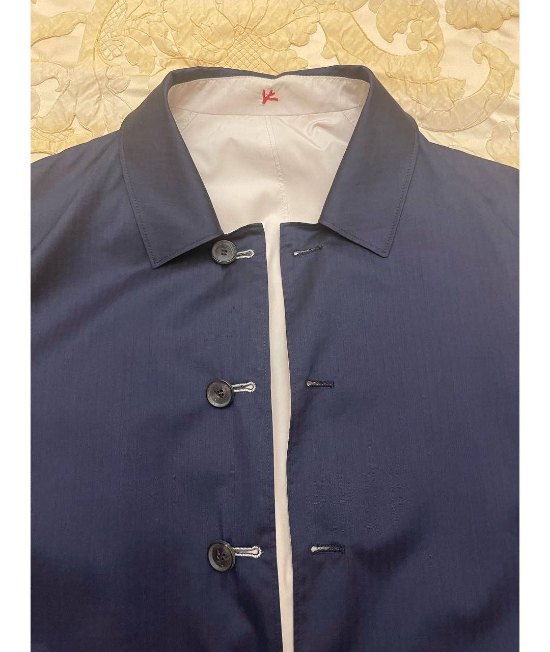 ISAIA Темно-синяя хлопковая куртка, фото 2