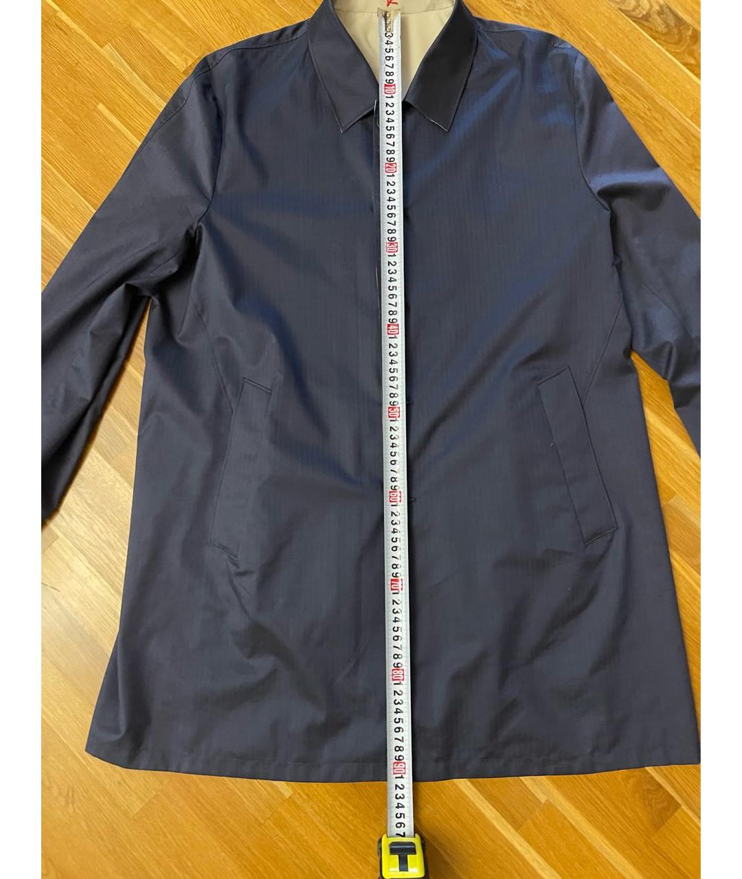 ISAIA Темно-синяя хлопковая куртка, фото 6