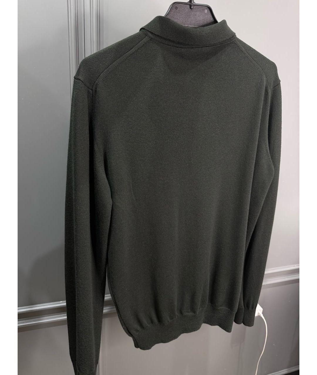 CORNELIANI Зеленый шерстяной джемпер / свитер, фото 4