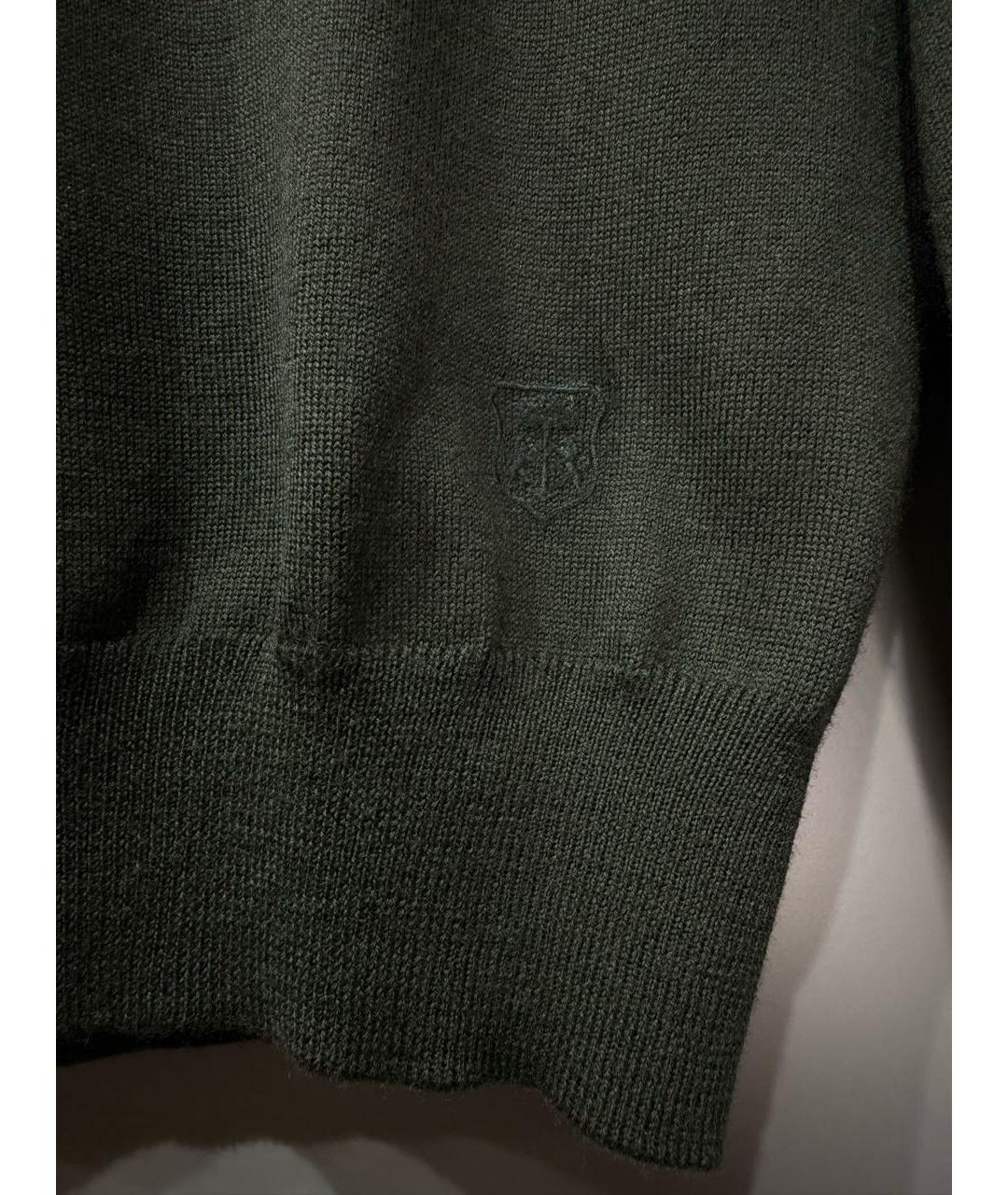CORNELIANI Зеленый шерстяной джемпер / свитер, фото 3