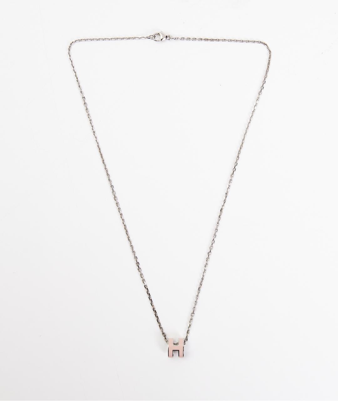 HERMES Розовая металлическая подвеска, фото 3