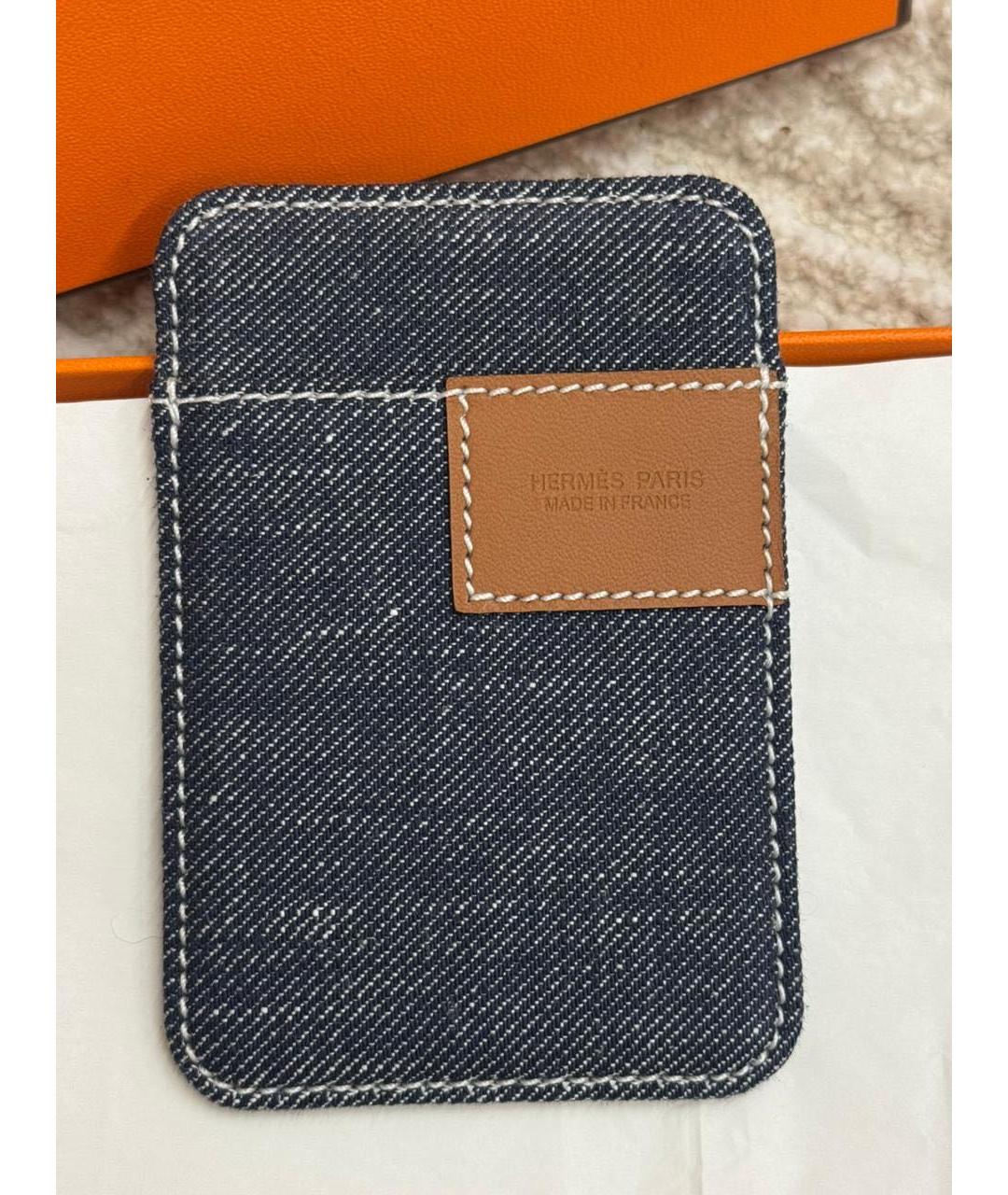 HERMES Синий кардхолдер, фото 5