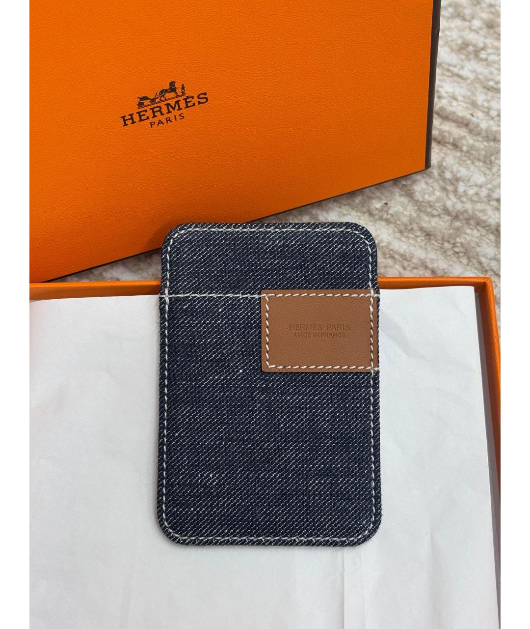 HERMES Синий кардхолдер, фото 3