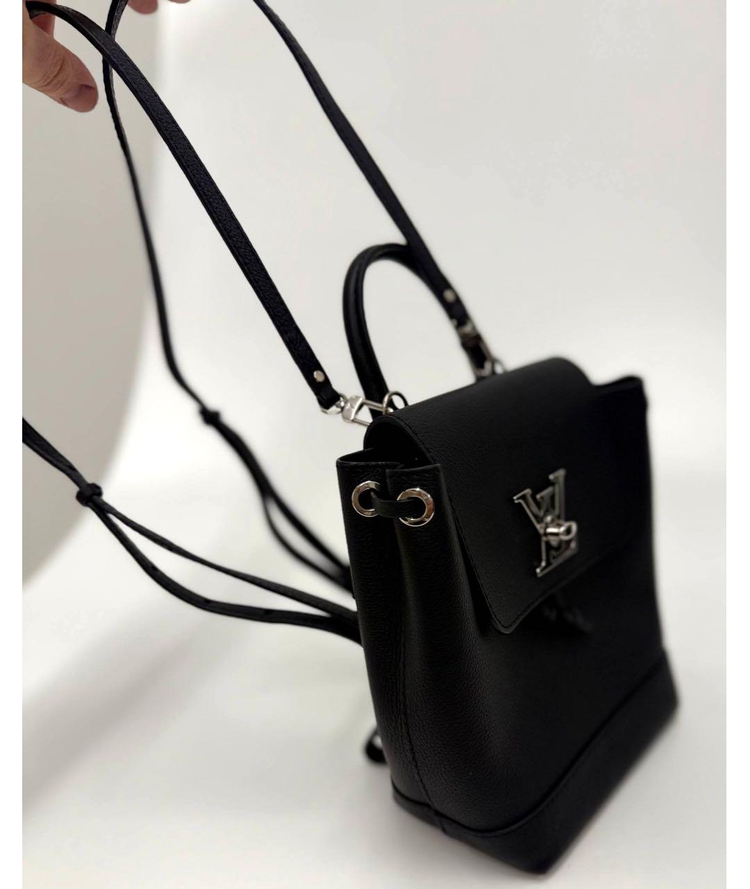 LOUIS VUITTON Черный кожаный рюкзак, фото 2