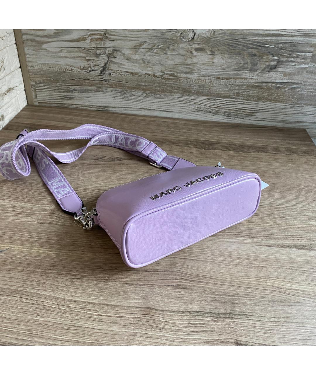 MARC JACOBS Фиолетовая сумка через плечо из искусственной кожи, фото 6