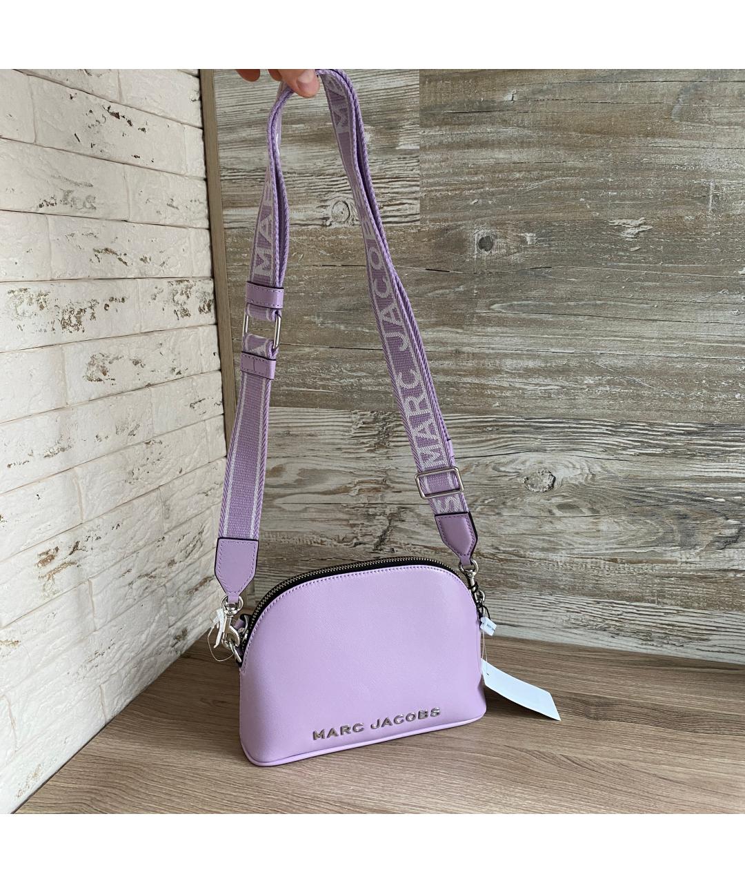 MARC JACOBS Фиолетовая сумка через плечо из искусственной кожи, фото 7