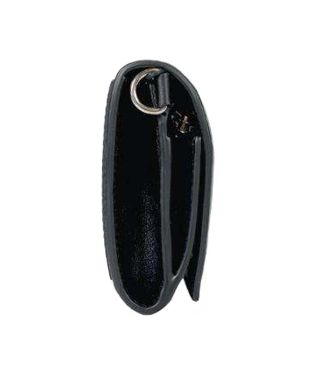 BURBERRY Черный кожаный кошелек, фото 3