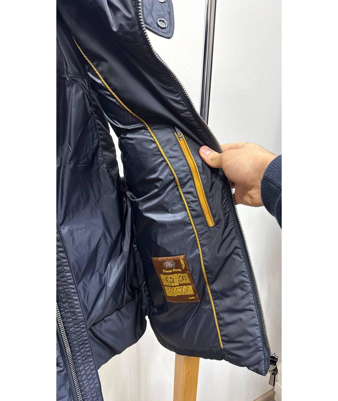 MOORER Темно-синий полиэстеровый жилет, фото 3