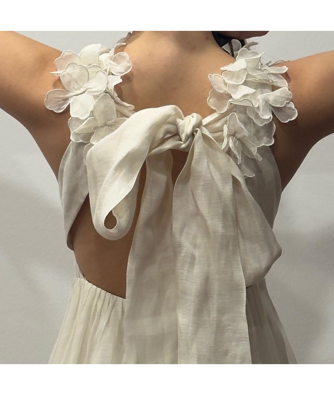 ZIMMERMANN Белое хлопковое коктейльное платье, фото 2