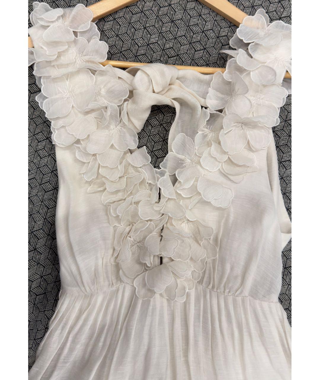 ZIMMERMANN Белое хлопковое коктейльное платье, фото 3