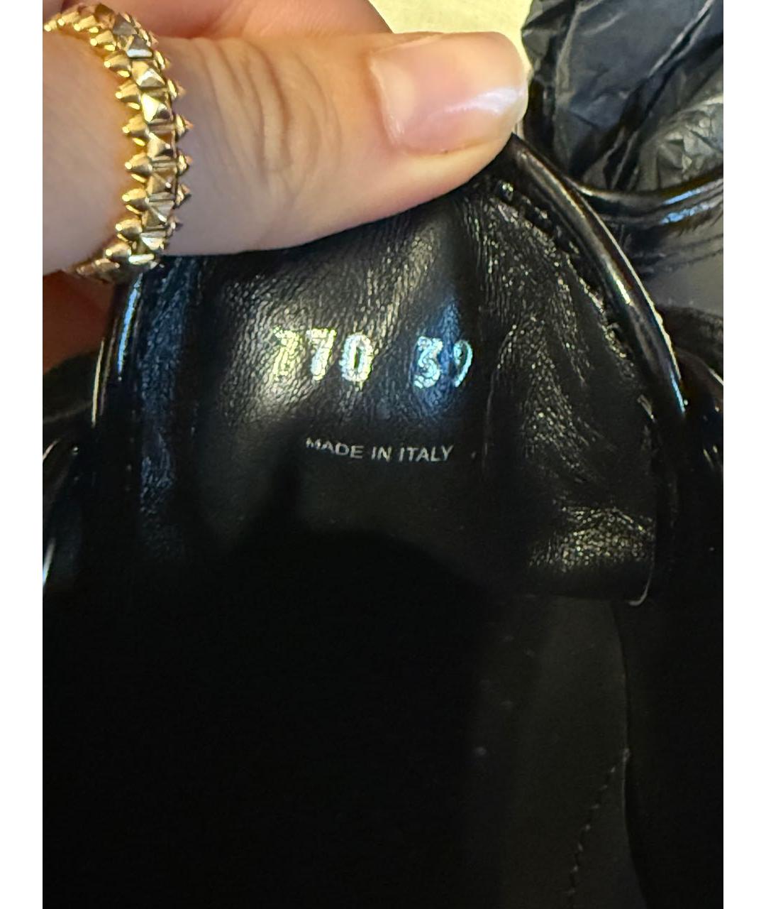 PRADA Черные кеды из лакированной кожи, фото 8