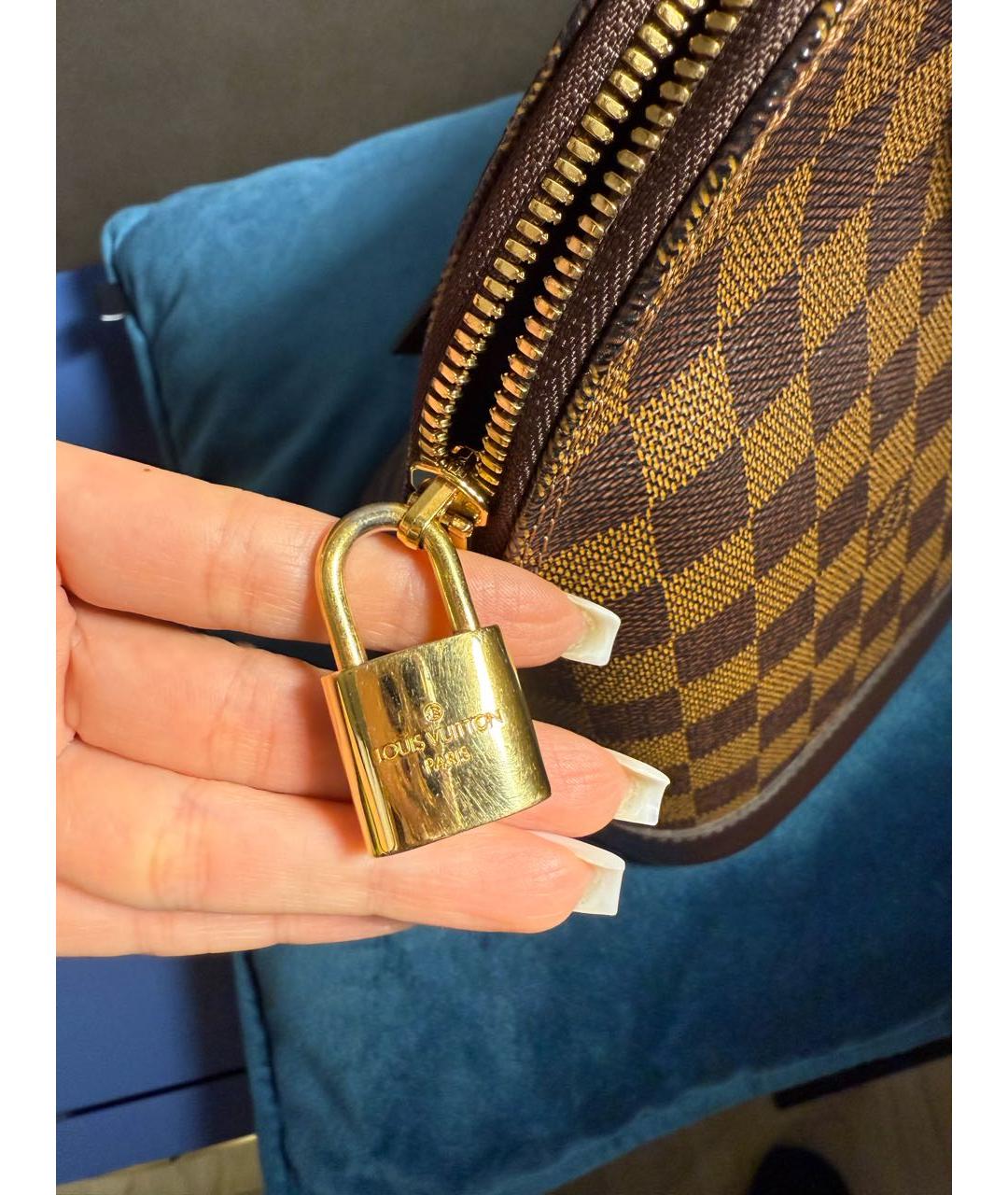 LOUIS VUITTON Коричневая сумка с короткими ручками, фото 4