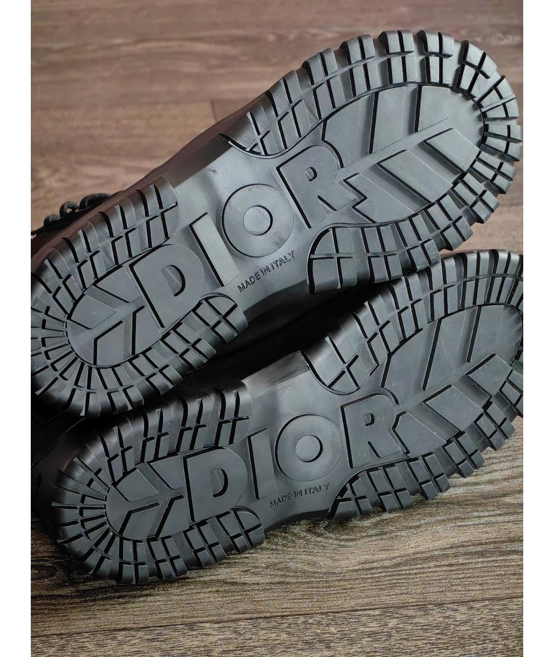 CHRISTIAN DIOR Черные резиновые высокие ботинки, фото 5