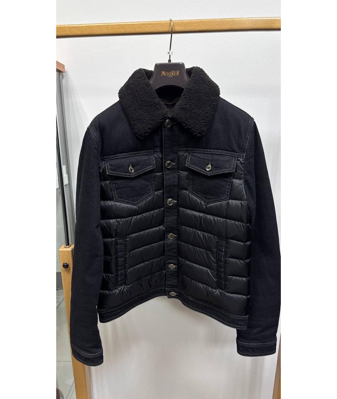 MOORER Черная полиэстеровая куртка, фото 5