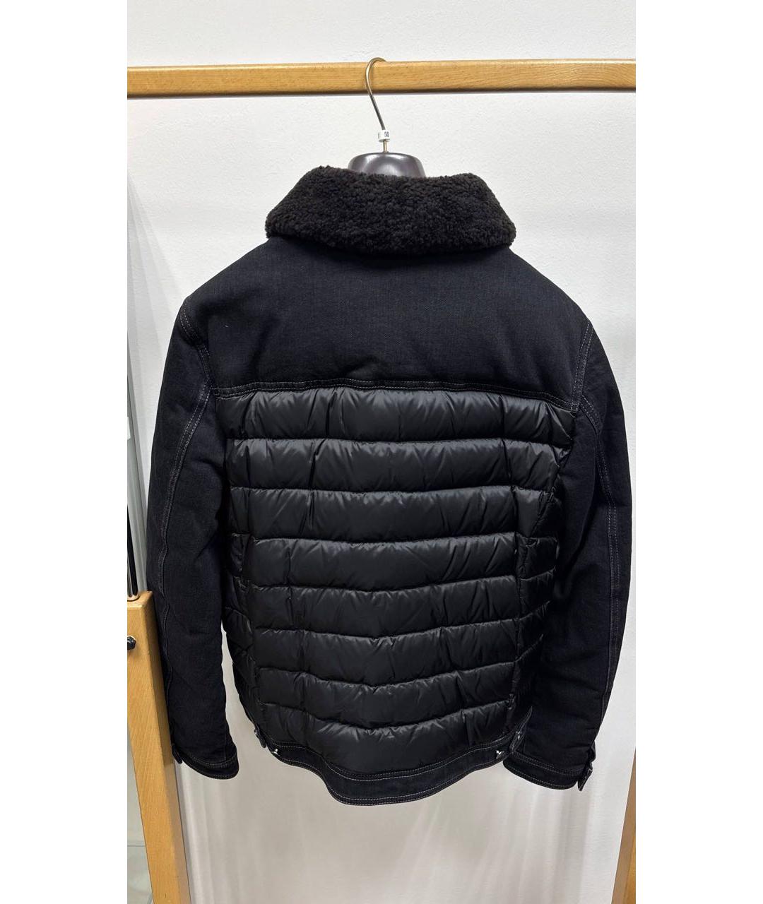 MOORER Черная полиэстеровая куртка, фото 4