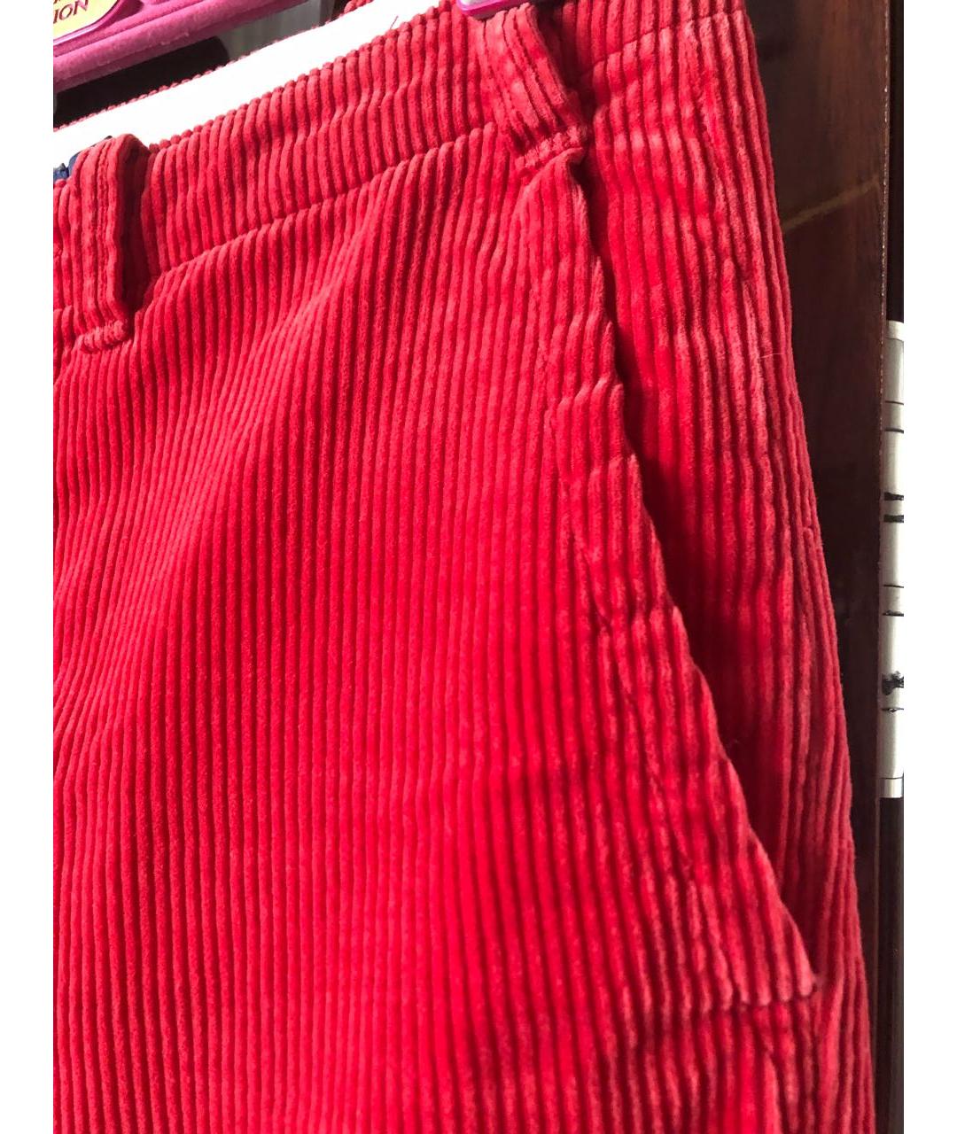 POLO RALPH LAUREN Красные прямые брюки, фото 4