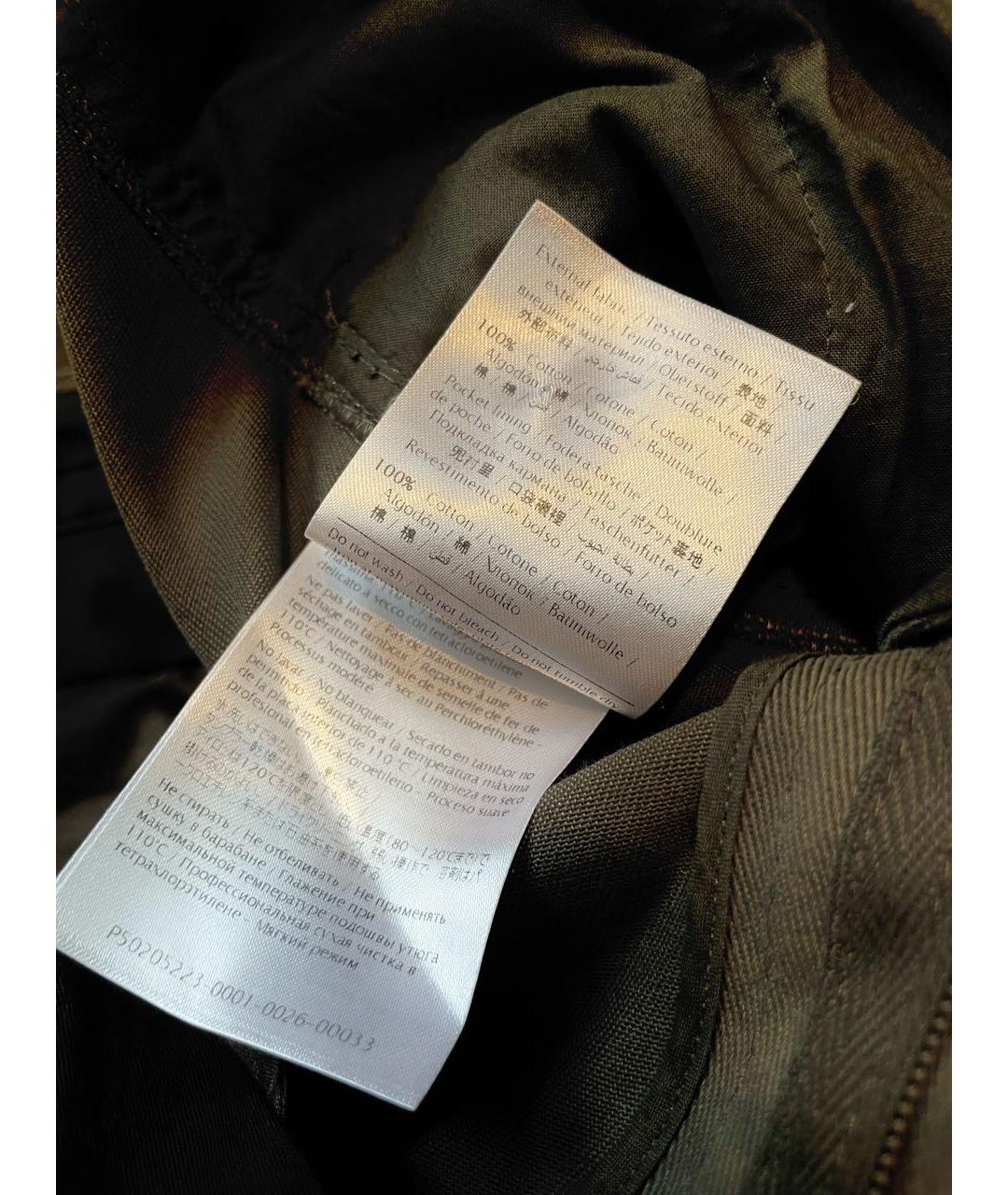 VALENTINO Хаки хлопковые брюки широкие, фото 6