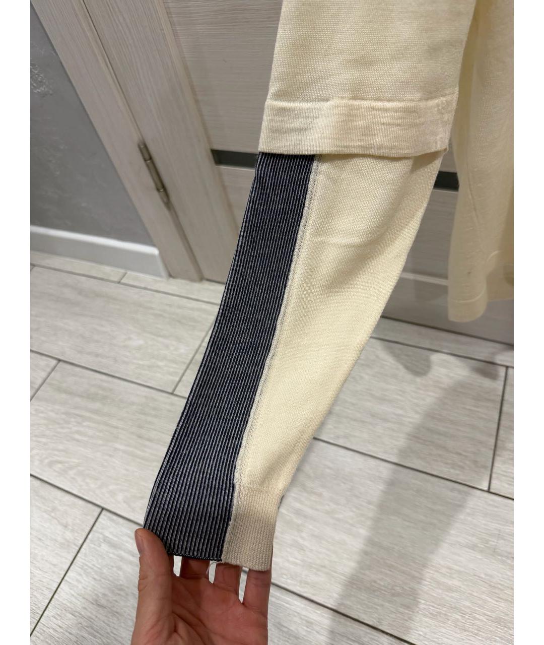 MAISON MARGIELA Бежевый шерстяной джемпер / свитер, фото 5