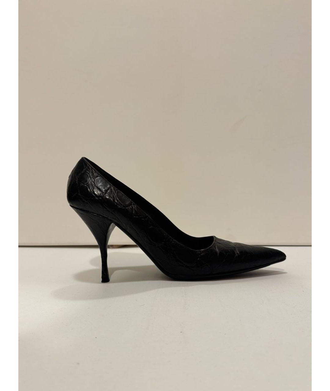 PRADA Черные кожаные туфли, фото 8
