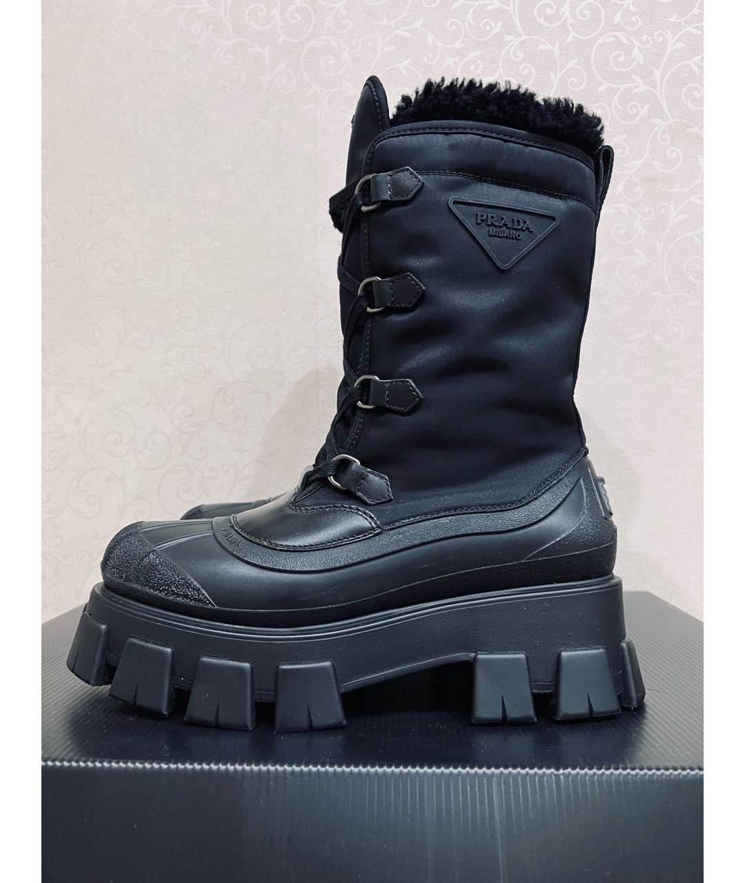 PRADA Черные сапоги, фото 7